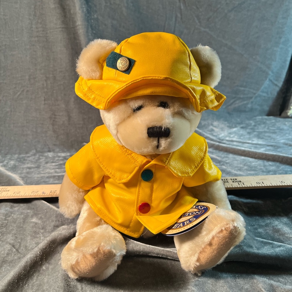 “Harper” Brass Button Bear